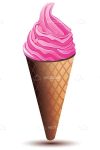 Strawberry Ice Cream Cone